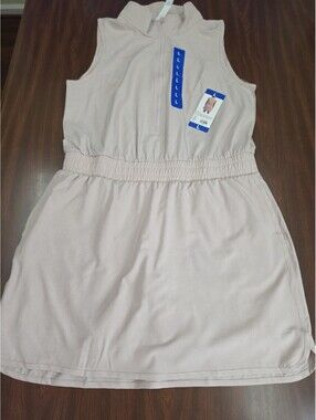 NWT Elle Sport Womens L Pink Sleeveless Activewear Skort Dress Minimalist Active